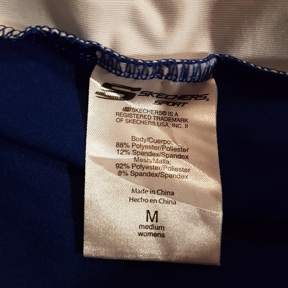 Skechers Sport women's size Medium 1/4 zip shirt, front top sleeve seam pocket - Picture 5 of 7